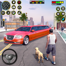 Big City Limo Car Driving Simulator : Taxi Driving