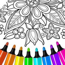 Flower mandala coloringbook