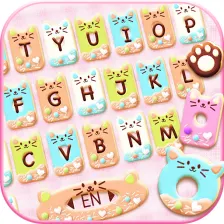 Colorful Donuts Button Keyboard Theme