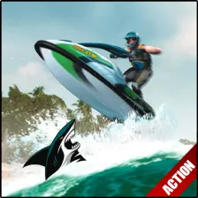 Power Boat Jet Ski Simulator: Water Surfer 3D