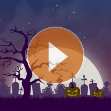 Animated Halloween weather bac