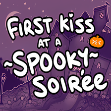 First Kiss at a Spooky Soiree (Visual Novel Game) 