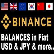 Binance balances in Fiat Currency