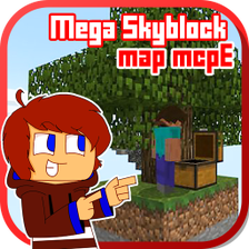 Mega Skyblock Survival Map for