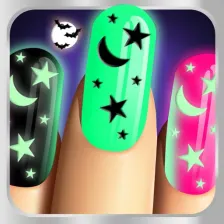 Glow Nails: Monster Manicure - Neon Nail Makeover Game