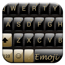 Emoji Keyboard Gloss GoldBlack