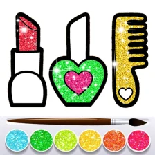 Glitter Beauty Accessories Coloring and drawing