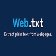 Web.txt | Convert Webpages to Plain Text (.txt) pour Google Chrome ...