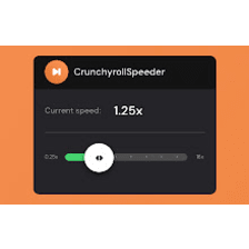 Crunchyroll Speeder: adjust playback speed