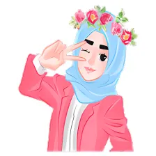 New Hijab girl Stickers 2020