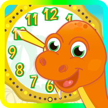 Dino Time: free learning clock and time for kids