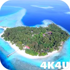 4K Maldives Paradise Drone Live Wallpapers