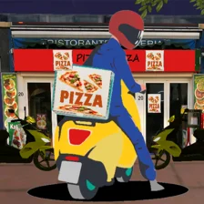 Moto Pizza Delivery Game