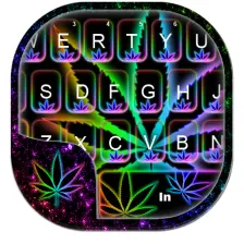 Glow Rasta Weed Keyboard Theme
