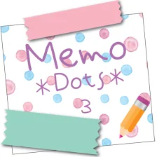 Sticky Memo Notepad Dots 3
