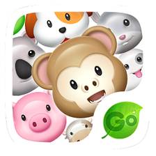 GO Keyboard Sticker 3D animals