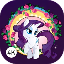 Cute pony wallpaper 4K