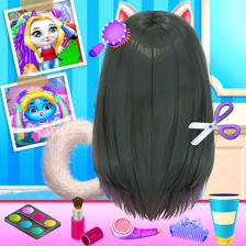 Mommy  Twins Baby kitty Hairdresser Beauty Salon