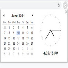 Calendar Clock para Google Chrome - Extensión Descargar