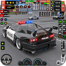 US Police Prado parking 3D