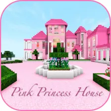 Pink Princess House MCPE Map