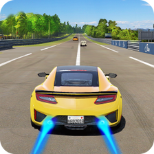 Racing In Car City Traffic