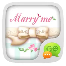 GO SMS PRO MARRY ME THEME
