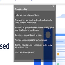 BrowserNotes for Google Chrome - Extension Download