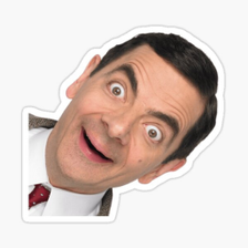 Mr. Bean Comedy Stickers - WA