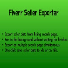 Fiverr Seller Exporter