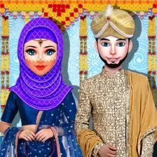 Kashmiri-Indian Hijab Girl Wedding & Dressup Salon