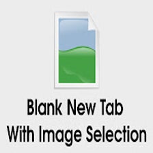 Blank New Tab Page With Image Selection