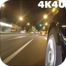 4K Night City Driving Video Live Wallpaper