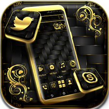 Gold Black Launcher Theme