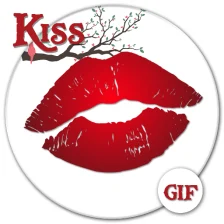 Kiss GIF Collection - Kiss Photo Frame & Greetings