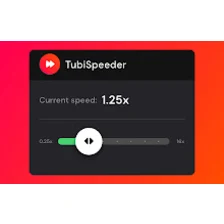 Tubi Speeder: adjust playback speed