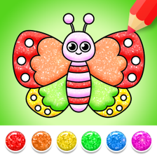 Butterfly Coloring Glitter