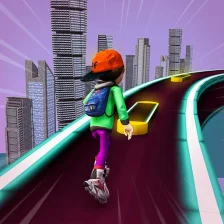 Neon Sky Roller 3D: Real Stake Fun