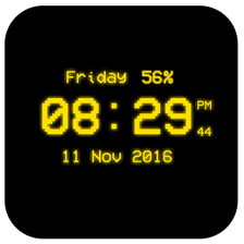 Pixel Digital Clock Live Wallpaper