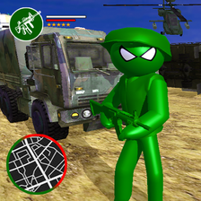 Stickman Army Men Toy Strike Simulator