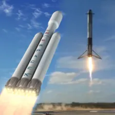 Space Rocket Launch  Landing