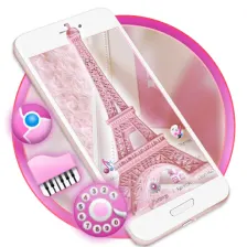 Pink Shiny Eiffel Paris Launch