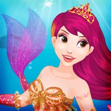 Mermaid Princess Dress Up - Spa Makeup Salon Game
