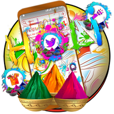 Holi Dance Launcher Theme