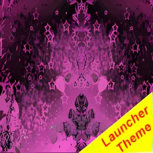 Dark Pink Theme GO Launcher