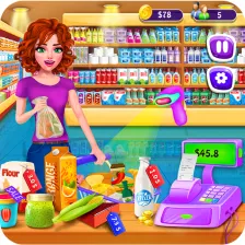 Girl Cashier -Grocery Shopping