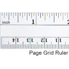 Page Grid Ruler