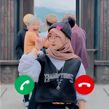 Juyy Putri Fake video call prank - Chat with novan