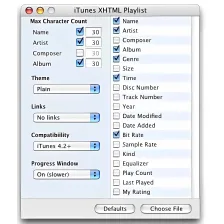 iTunes XHTML Playlist