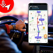 Voice GPS Navigation: Live Driving Direction